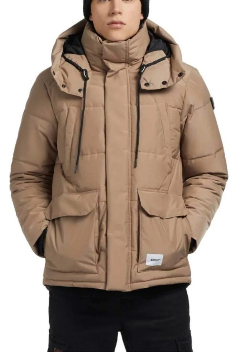 KHUJO Ανδρικό Μπουφάν PRIMERO2 - ΚΑΜΕΛ-2175JK233-BEIGE