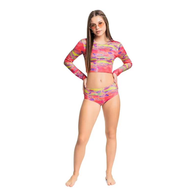 Μαγιό μπικίνι μπλούζα UV50+ κορίτσι Gloss-2624-32049/Fuchsia