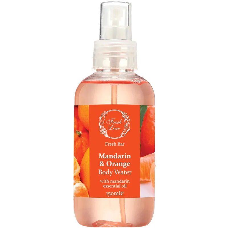 Fresh Line Fresh Bar Mandarin & Πορτοκαλί Body Water Δροσερό & Αναζωογονητικό Αρωματικό Νερό Σώματος Φυσικής Σύνθεσης με Μανταρίνι & Πορτοκάλι 150ml