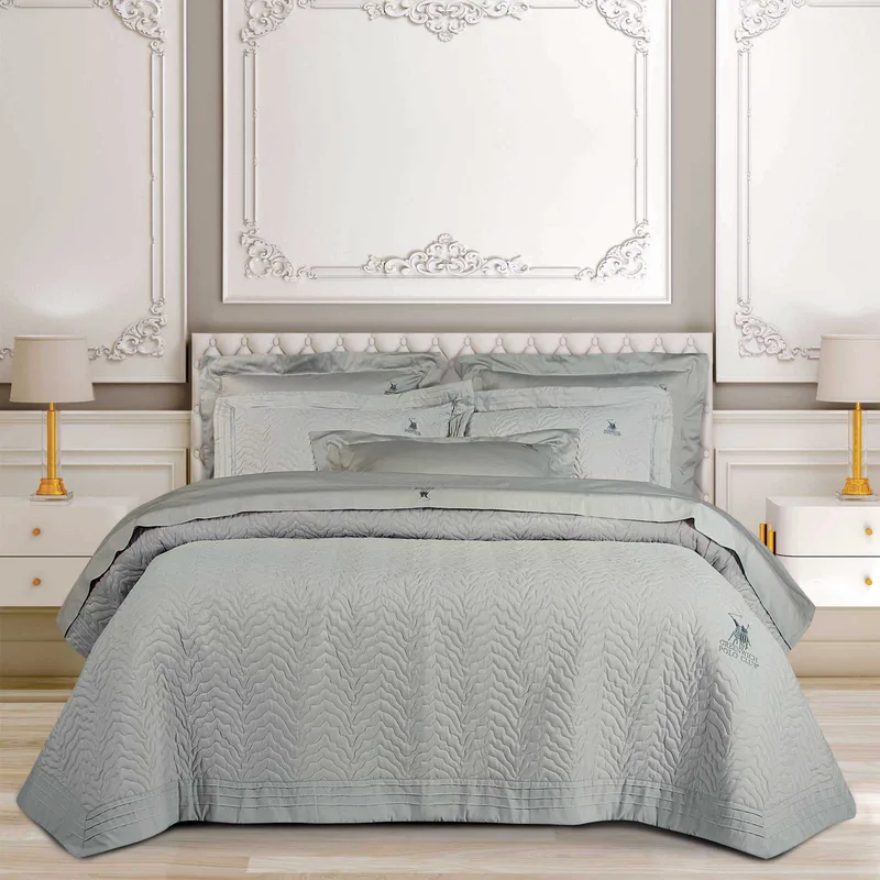 Κουβερλί Microfiber King 240x250εκ. Classic 2353 Γκρι Greenwich Polo Club (Ύφασμα: Microfiber, Χρώμα: Γκρι, Μέγεθος: King Size) - Greenwich Polo Club - 202000202353