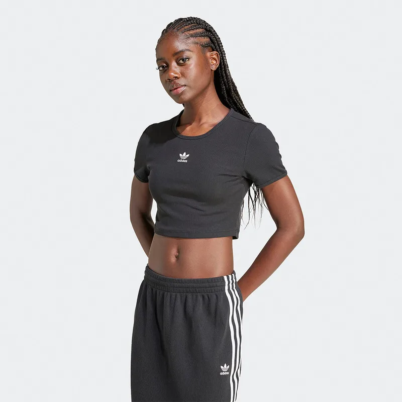 adidas Originals Essentials Rib Γυναικείο Cropped T-Shirt (9000235491_1469)