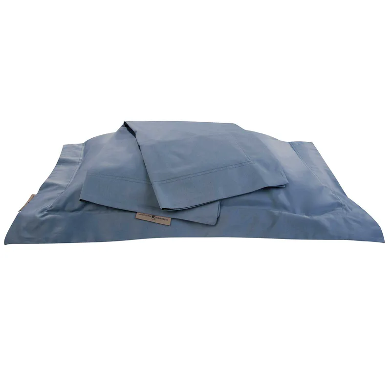 Ζεύγος Μαξιλαροθήκες Βαμβακοσατέν 50x70+7εκ. Cozy 2253 Μπλε Greenwich Polo Club (Ύφασμα: Βαμβακοσατέν, Χρώμα: Μπλε) - Greenwich Polo Club - 233507002253
