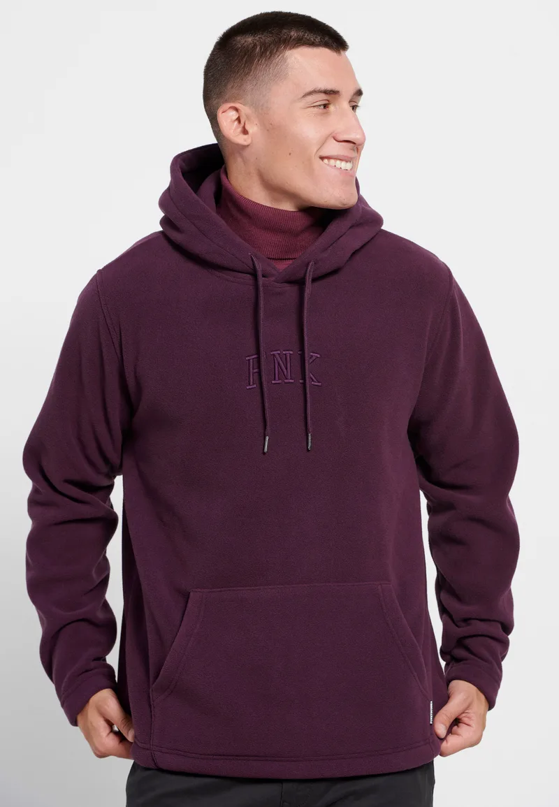 Φούτερ fleece με κουκούλα