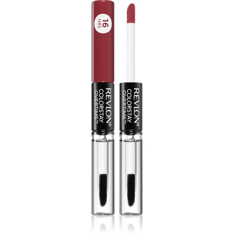 Revlon Cosmetics ColorStay™ Over Time μακράς διαρκείας ρευστό κραγιόν με λάμψη απόχρωση 140 Ultimate Wine 2 μλ