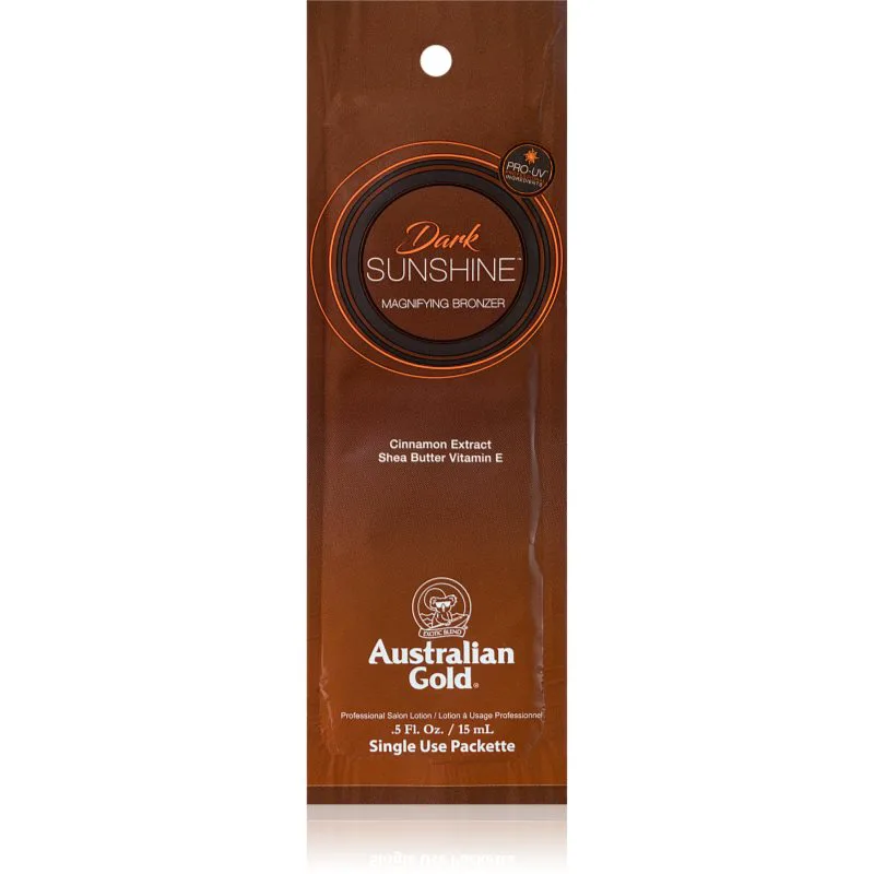 Australian Χρυσό Dark Sunshine Magnifying Bronzer μπρόνζερ Για πρόσωπο και σώμα 15 ml