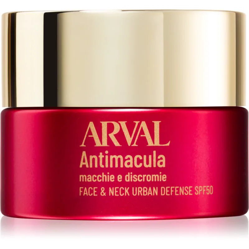 Arval Antimacula Face & Neck Urban Defense SPF50 προστατευτική κρέμα για την αντιμετώπιση των μαύρων κηλίδων 50 ml