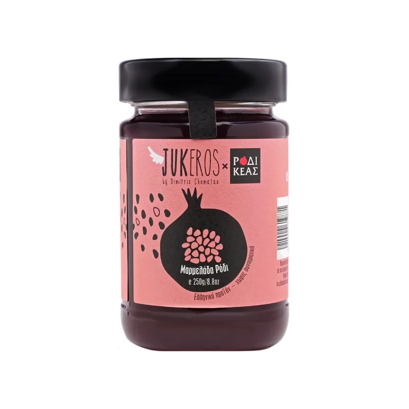 Χειροποίητη Μαρμελάδα με Ρόδι Κέας - Jukeros - 250gr Gluten Free Lactose Free Vegan Ελλάδα
