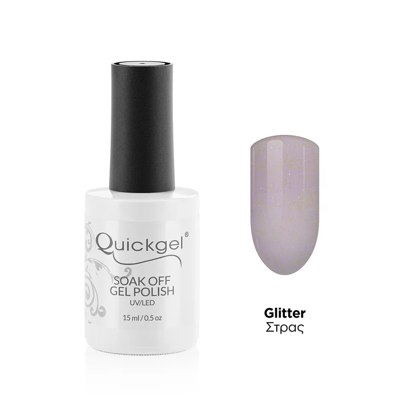 Quickgel No 640 - Snowflakes Regular - Ημιμόνιμο Βερνίκι 15 ml