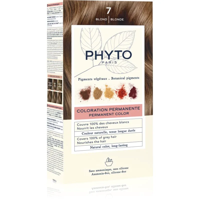 Phyto Color βαφή μαλλιών χωρίς αμμωνία απόχρωση 7 Blonde 1 τμχ