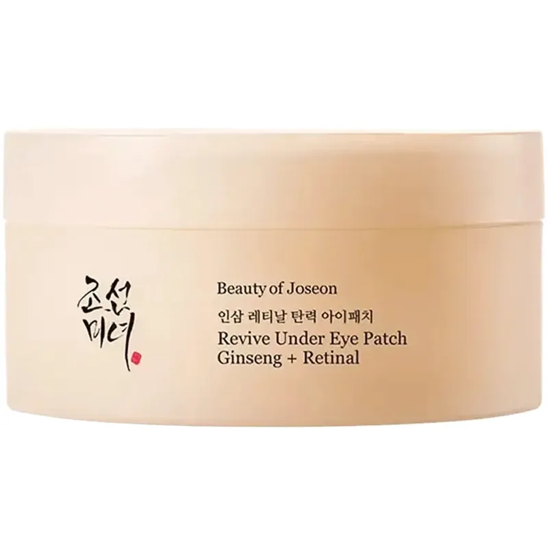 Beauty of Joseon Revive Ginseng + Retinal Under Eye Patch Αναζωογονητικά Επιθέματα Ματιών Υδρογέλης για την Βελτίωση της Φωτεινότητας, Μείωσης των Ρυτίδων, του Πρηξίματος & των Μαύρων Κύκλων 60 Τεμάχια