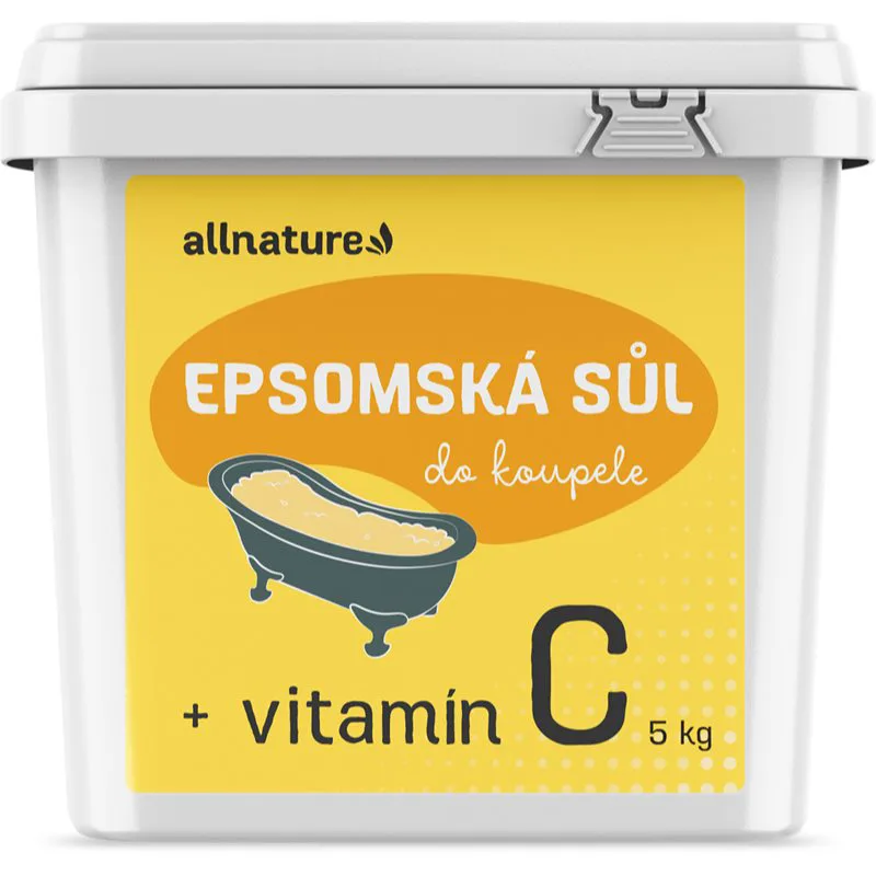Allnature Epsom salt + vitamín C άλατα μπάνιου με βιταμίνη C 5000 γρ