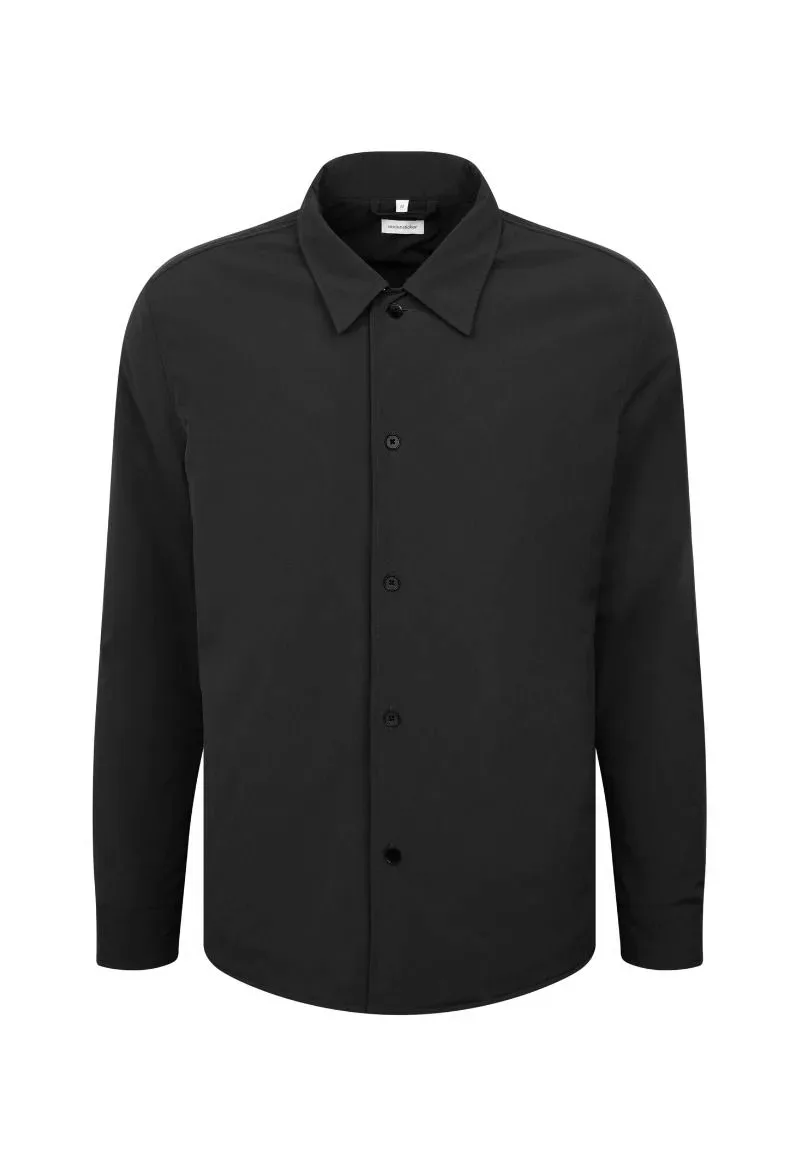 ΑΝΔΡΙΚΟ ΠΟΥΚΑΜΙΣΟ SEIDENSTICKER CASUAL OVERSHIRT PADDED ΚΑΝΟΝΙΚΗ ΓΡΑΜΜΗ REGULAR FIT ΜΑΥΡΟ