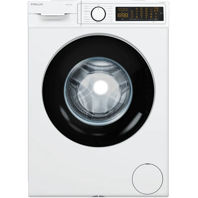 Finlux FXN 911BD Πλυντήριο Ρούχων 9kg, 1000 Στροφών, D, Λευκό FXN 911BD