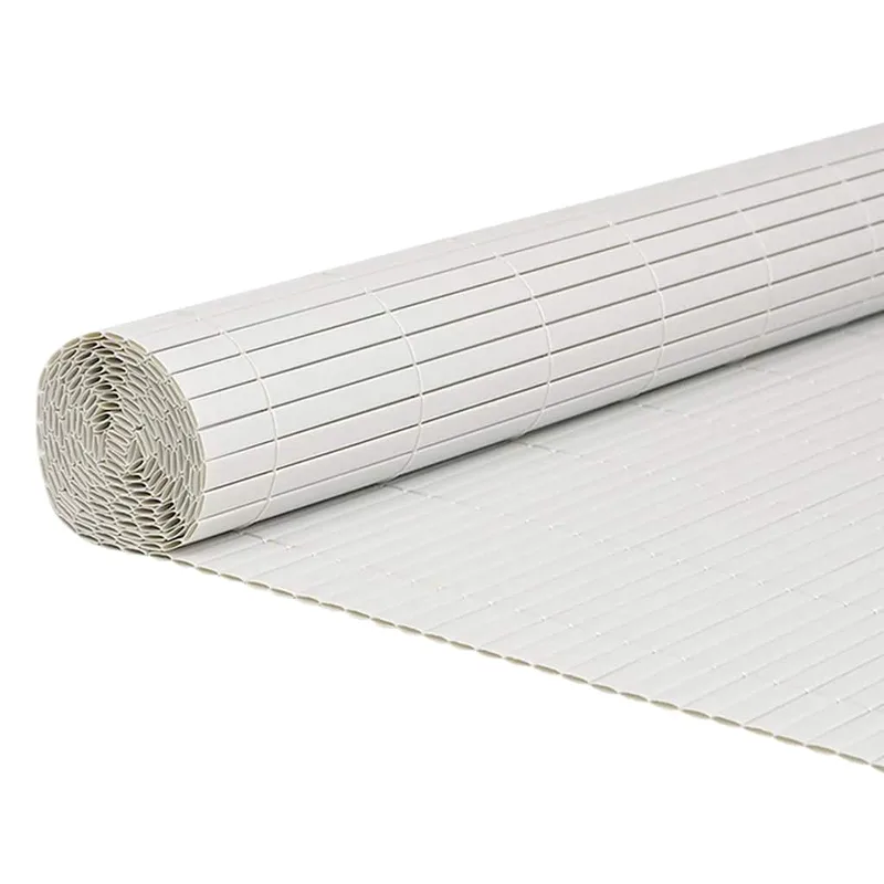 vidaXL Φράχτης Κήπου Διπλής Όψης Λευκός 1,8x5 μ. PVC