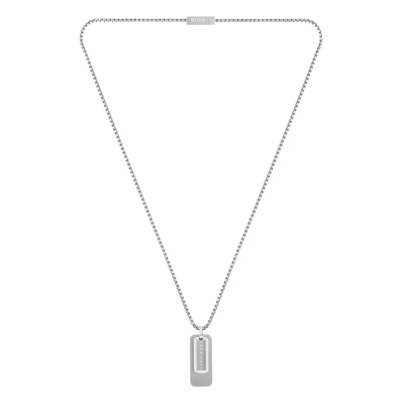 HUGO BOSS Αντρικό Κολιέ από Ανοξείδωτο Ατσάλι 1580154