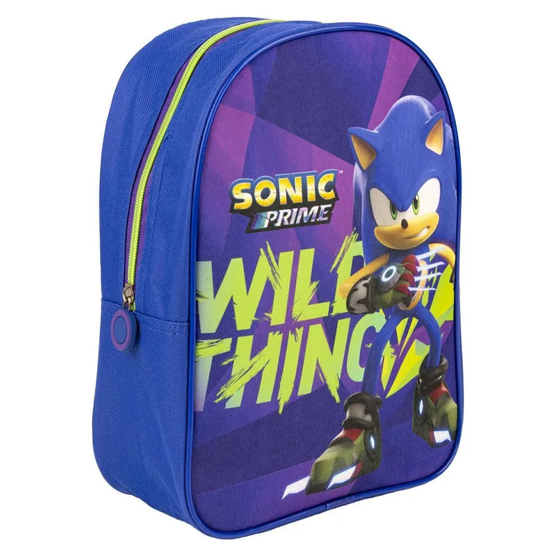 Sonic Prime Σχολική Τσάντα Πλάτης Δημοτικού Μπλε 29 x 22 x 10 cm Μπλε