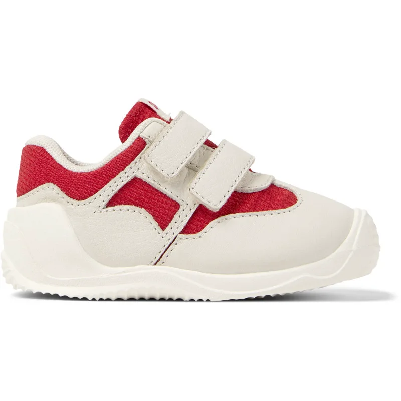 CAMPER Dadda - Sneakers Για Firstwalkers - Κόκκινο,Λευκό, Μέγεθος 24, Cotton fabric/Smooth leather