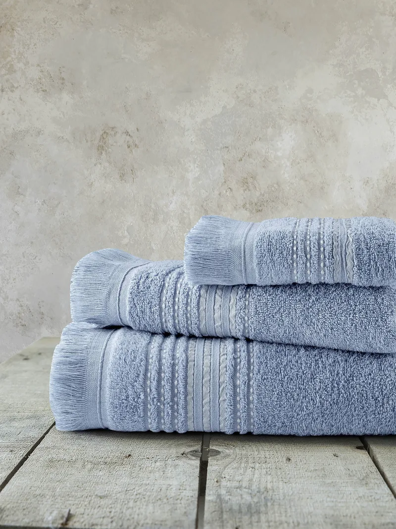 Σετ Πετσέτες 3 Τεμαχίων Nima Allora Blue 30x50+50x90+70x140