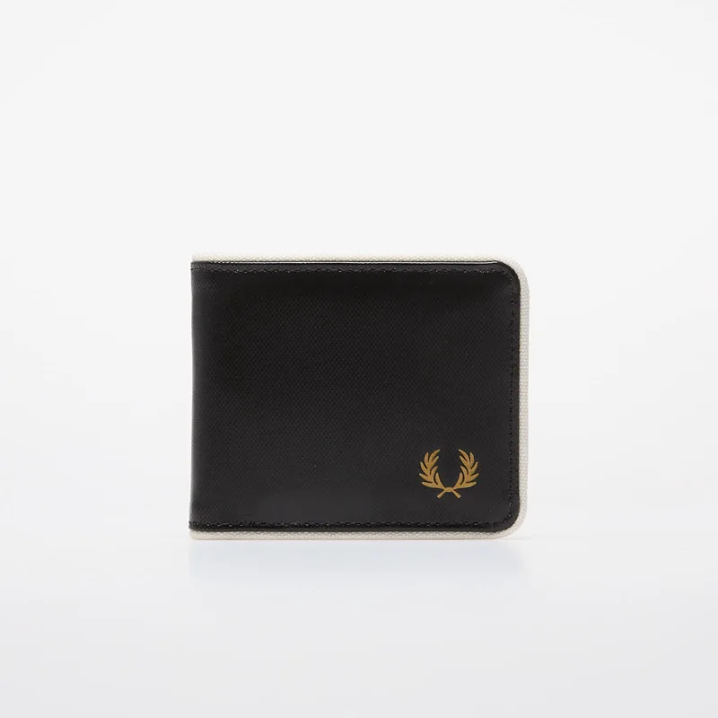 Πορτοφόλι FRED PERRY Coated Polyester Billfold Wall Black/ Ecru Universal