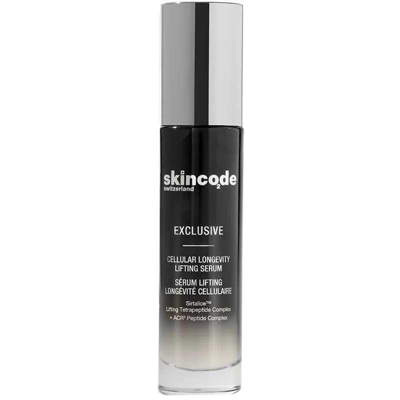 Skincode Exclusive Cellular Longevity Lifting Serum Αντιγηραντικός Ορός Προσώπου με Βιομιμητικά Πεπτίδια για την Κυτταρική Ανάπλαση & Ανόρθωση της Επιδερμίδας 30ml
