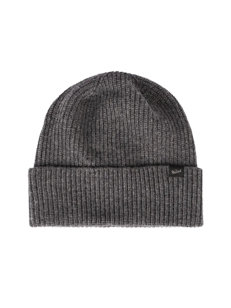 UNISEX ΣΚΟΥΦΟΣ KNITTED RIBBED BEANIE WOOLRICH ΓΚΡΙ
