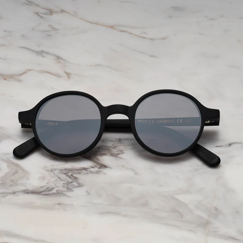 GIORGIO A12EP2M - GIORGIO - MATT BLACK - SILVER MIRROR Sunglasses | Matt Black | Silver Mirror Shades | Explicit Poets Sunglasses