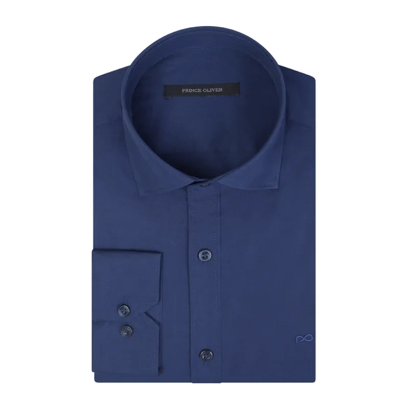 Prince Oliver Πουκάμισο Μπλε (Modern Fit) New Arrival