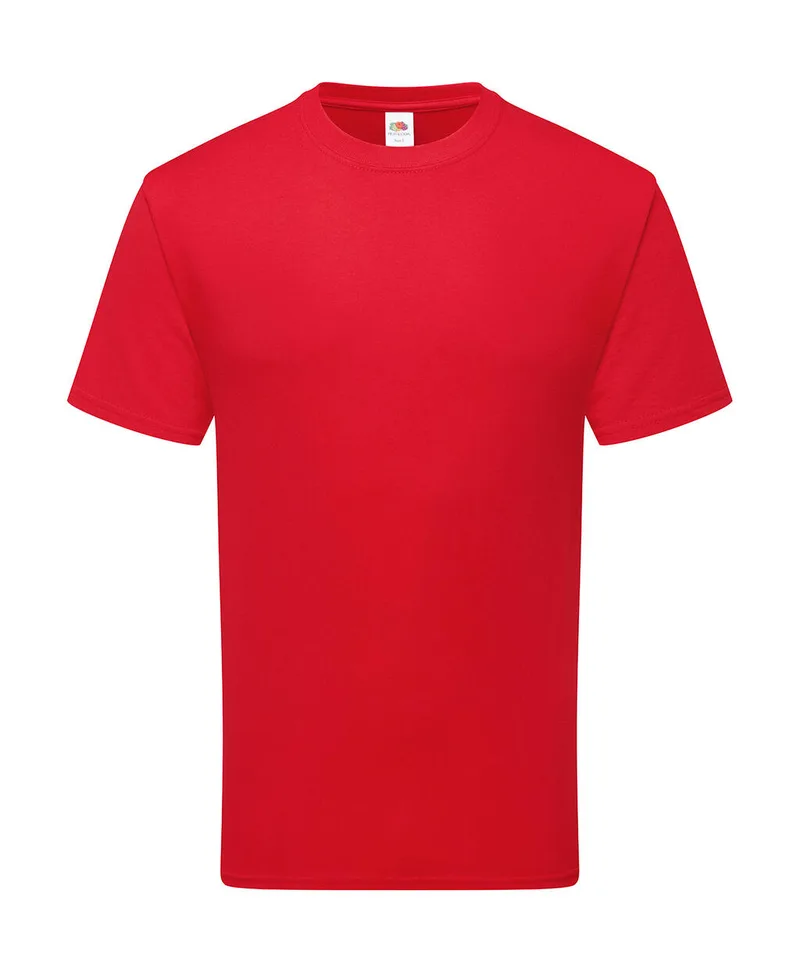 Ανδρικό T-Shirt 061362 Fruit of the Loom Pure Cotton Red