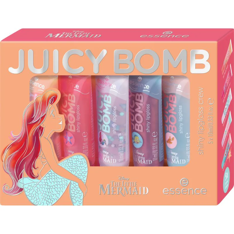 essence Disney The Little Mermaid σετ για τα χείλη για αστραφτερή λάμψη
