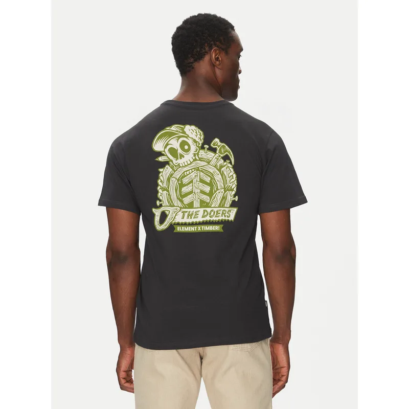 Element T-Shirt ELYZT00519 Μαύρο Regular Fit