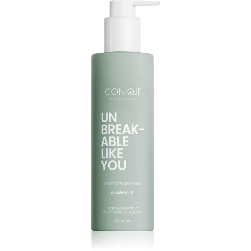 ICONIQUE Professional UNBREAKABLE LIKE YOU Length Strengthening σαμπουάν για ενδυνάμωση των μαλλιών 250 ml