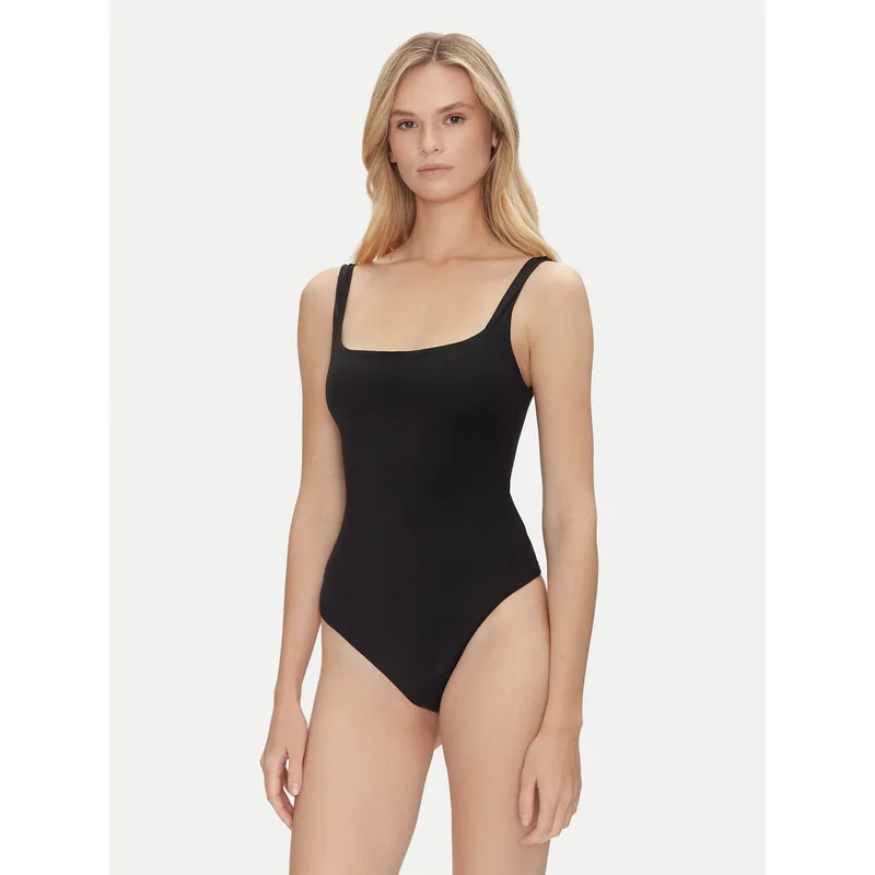 Guess κορμάκι O4BM16 KCDE0 Μαύρο Slim Fit