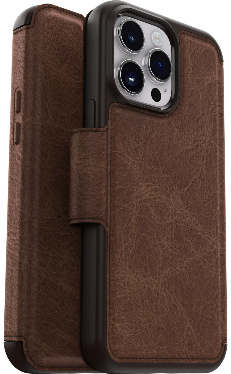 Otterbox Strada - Premium Δερμάτινη Θήκη - Πορτοφόλι Apple iPhone 14 Pro Max - Espresso Brown (77-88570)