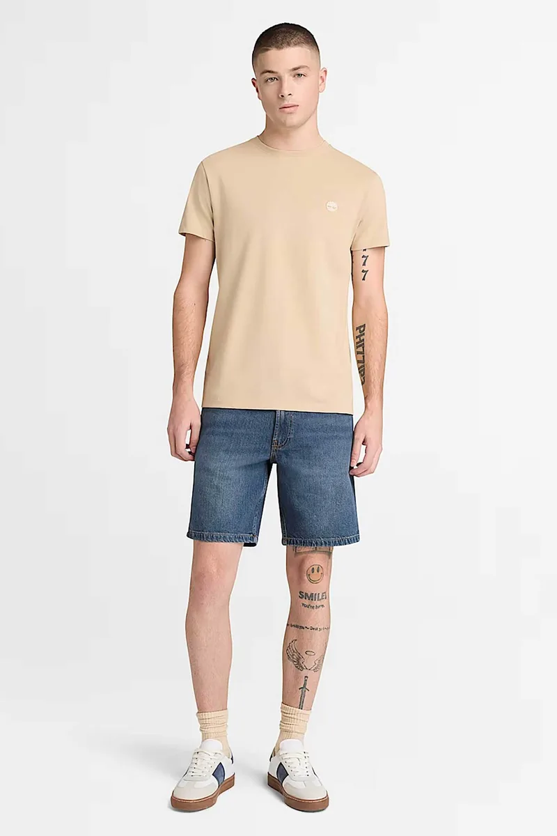 Timberland ανδρική denim βερμούδα πεντάτσεπη Regular Fit - TB0A451AA111 Denim Blue