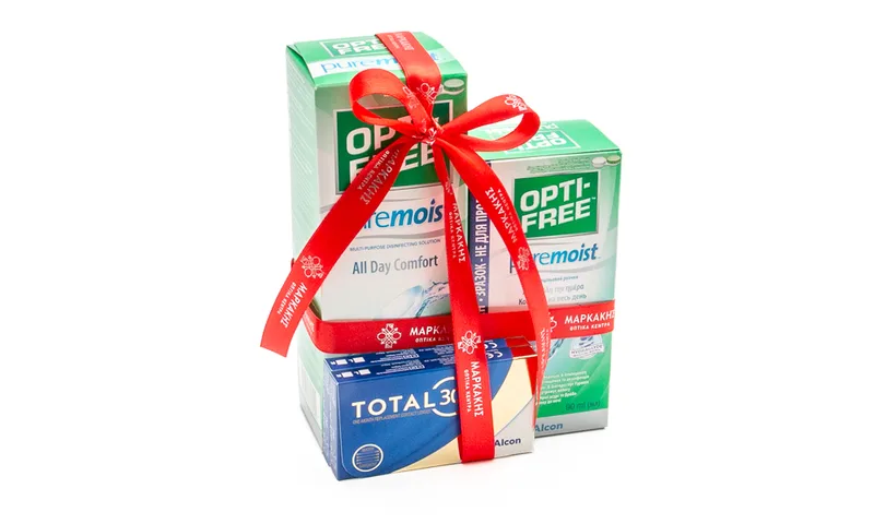 ALCON ΦΑΚΟΙ ΕΠΑΦΗΣ ALCON 2 ΚΟΥΤΙΑ TOTAL ΚΑΙ OPTIFREE 300ml 90ml 2 ΚΟΥΤΙΑ TOTAL ΚΑΙ OPTIFREE
