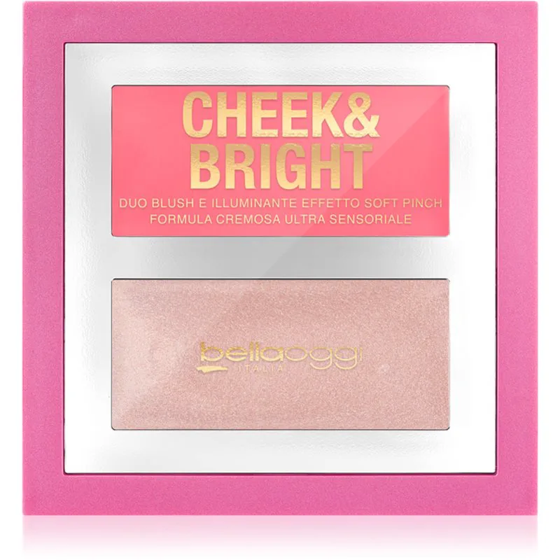 bellaoggi Cheek & Bright ρουζ για φωτεινότητα απόχρωση Ροζ Shy 5 γρ