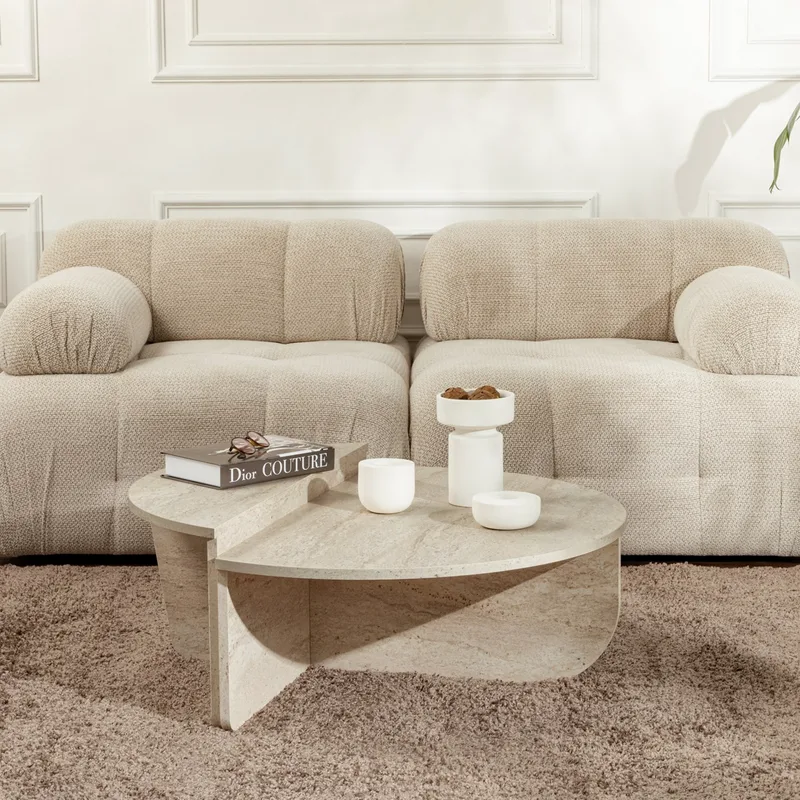 Τραπέζι Σαλονιού Orion - Travertine 241Nrd1101 (90x30x60)