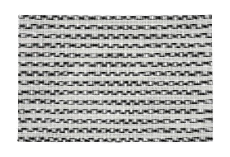 Σουπλά Pvc-Polyester Αδιάβροχο 45x30εκ. Ριγέ Γκρι ESPIEL PUL104K6 (Σετ 6 Τεμάχια) (Ύφασμα: Polyester, Υλικό: PVC, Χρώμα: Γκρι) - ESPIEL - PUL104K6