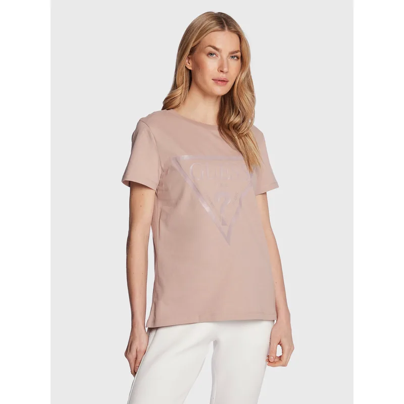 Guess T-Shirt Adele V2YI07 K8HM0 Ροζ Regular Fit
