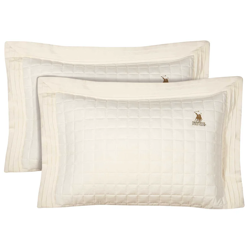 Σετ Μαξιλαροθήκες 2 Τεμαχίων Greenwich Polo 2355 Ecru 50x70