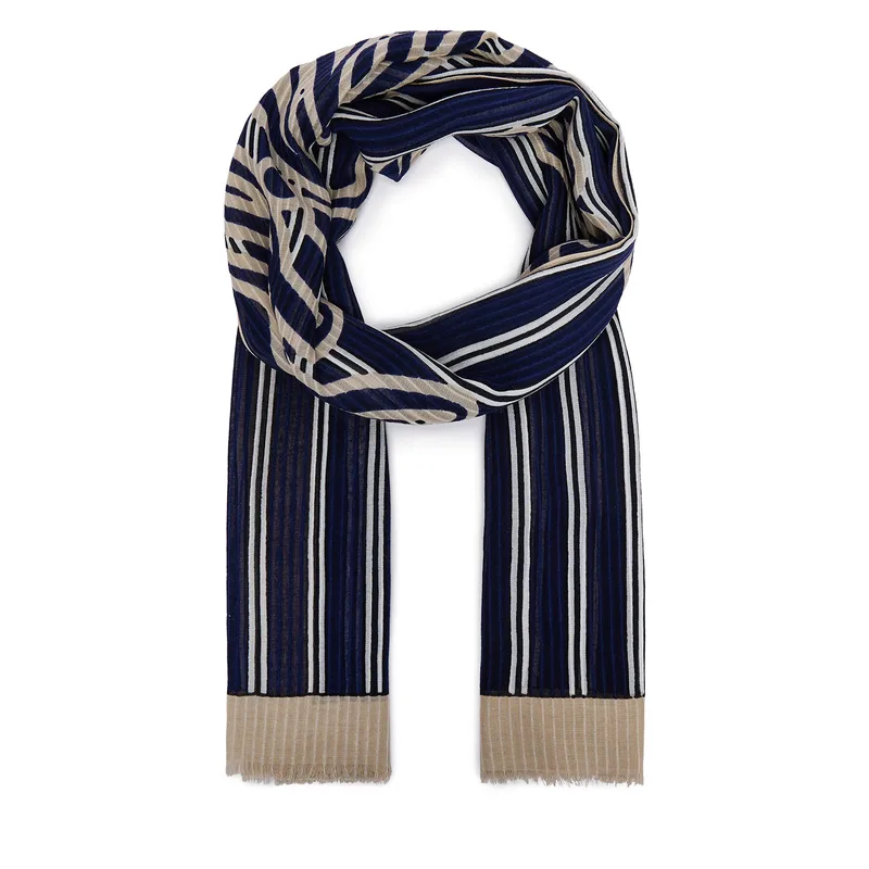 Πασμίνα Tommy Hilfiger Script AW0AW18869 Σκούρο μπλε