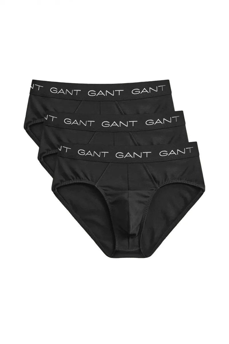 GANT ΣΕΤ 3 ΕΣΩΡΟΥΧΩΝ BRIEF 5 BLACK ΣΛΙΠ ΜΑΥΡΟ