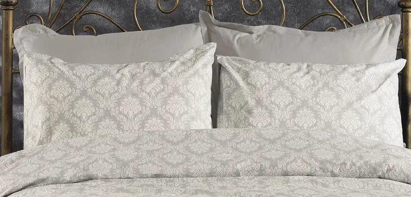 Μαξιλαροθήκη Εμπριμέ Φάκελος Polycotton 50x70εκ. Οφηλία 276 Grey DimCol (Χρώμα: Γκρι, Ύφασμα: 70% Βαμβάκι-30% Polyester) - DimCol - 1935883142427672