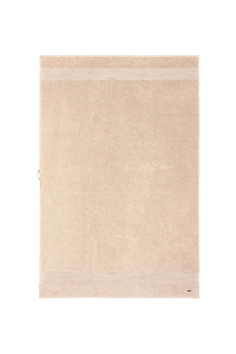 Μεσαία βαμβακερή πετσέτα Lacoste L LECROCO Cappuccino 100 x 150 cm