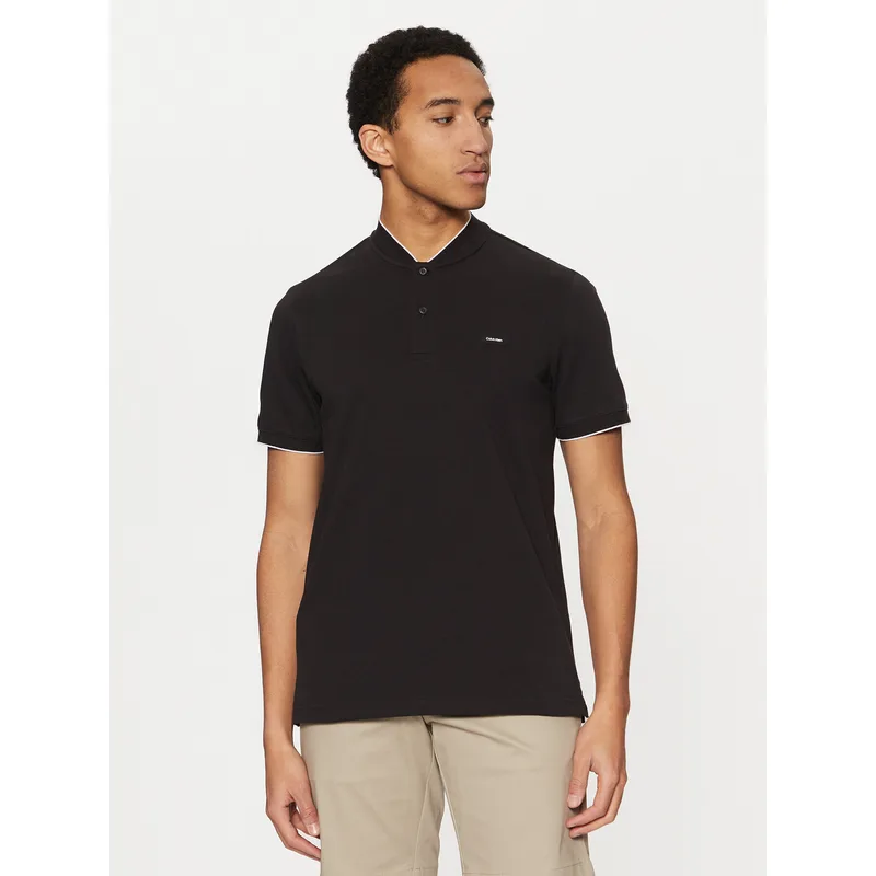 Calvin Klein Polo K10K114139 Μαύρο Regular Fit