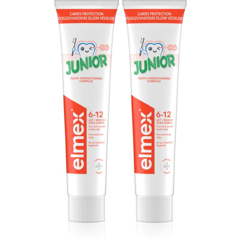 Elmex Junior 6-12 Years παιδική οδοντόκρεμα 2 x 75 ml