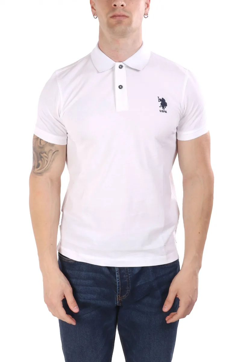 U.S.POLO ASSN POLO FLYN LOGO ΛΕΥΚΟ