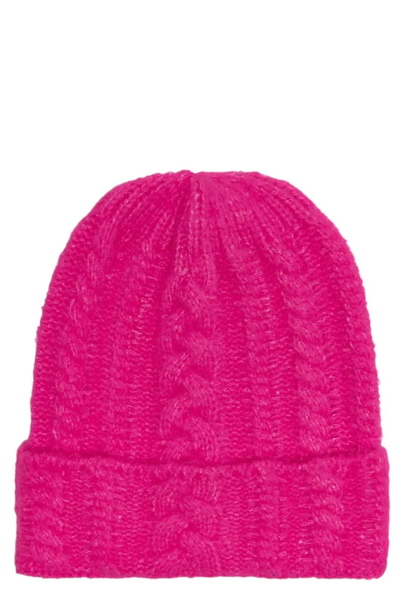 Σκούφος Only Onlsanna Knit 15299765-Fuchsia Purple Γυναικείο