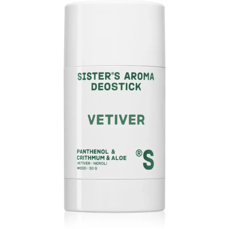 Sister's Aroma Vetiver Deostick στερεό αποσμητικό ενάντια στην δυσοσμία και τον ιδρώτα 50 γρ