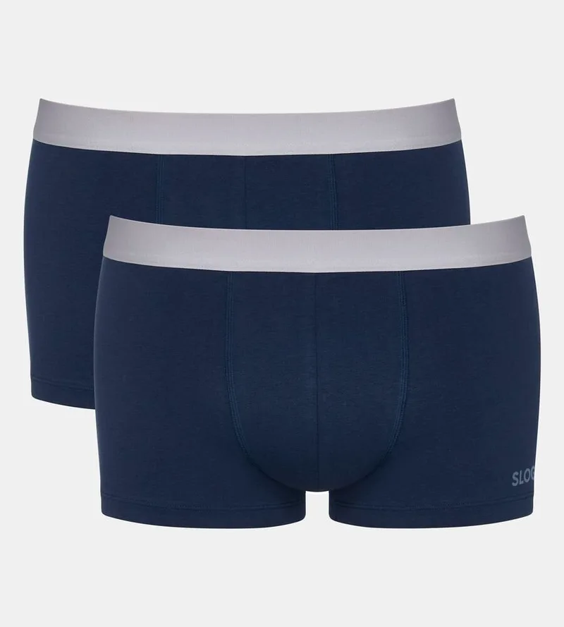 Sloggi Hipster Go ABC Boxer 2 Τεμάχια - Μπλέ